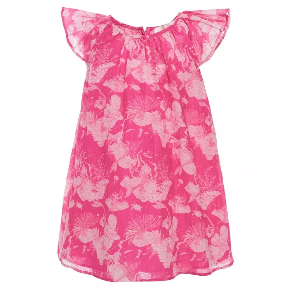 LoveShackFancy Pink Floral Dress